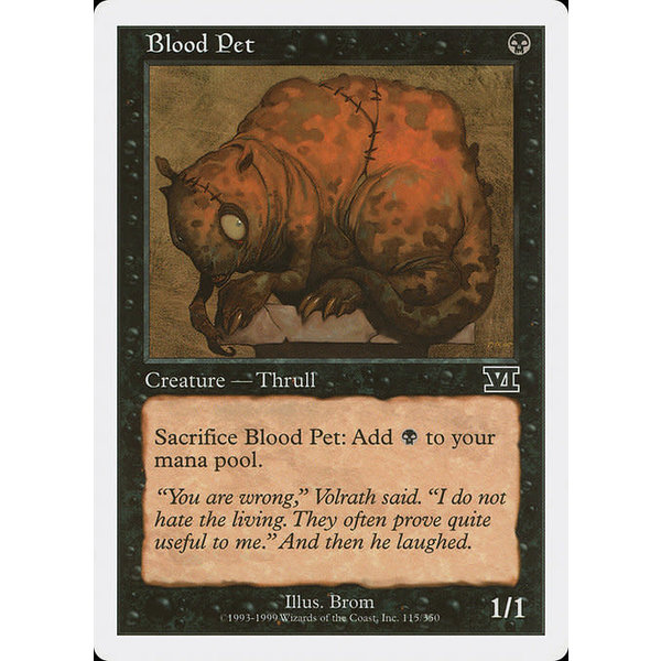 Magic: The Gathering Blood Pet (115) Heavily Played