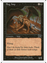 Magic: The Gathering Bog Imp (116) Moderately Played