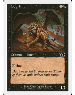 Magic: The Gathering Bog Imp (116) Moderately Played