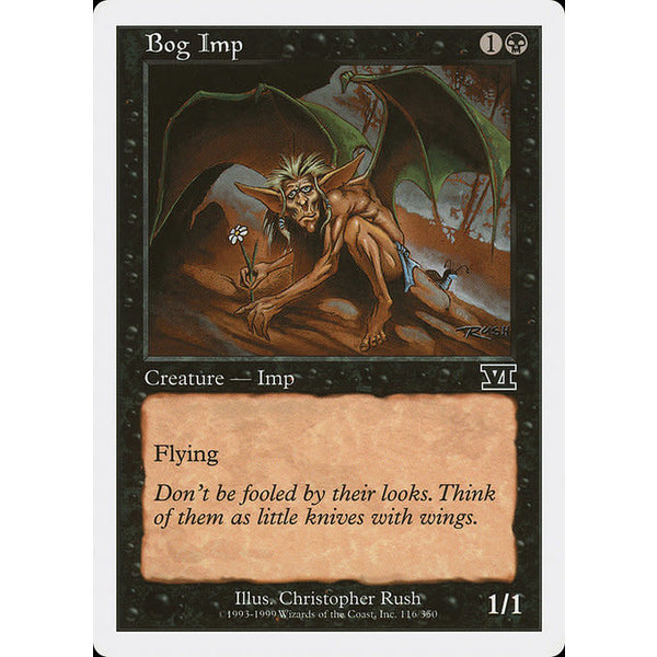 Magic: The Gathering Bog Imp (116) Moderately Played