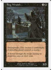 Magic: The Gathering Bog Wraith (118) Moderately Played
