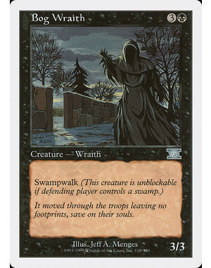 Magic: The Gathering Bog Wraith (118) Moderately Played