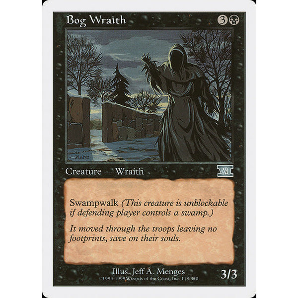 Magic: The Gathering Bog Wraith (118) Moderately Played