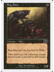 Magic: The Gathering Bog Rats (117) Moderately Played