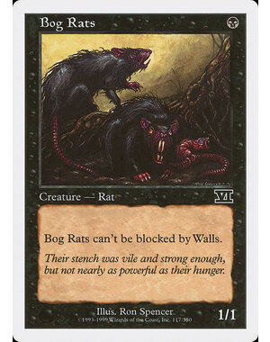 Magic: The Gathering Bog Rats (117) Moderately Played