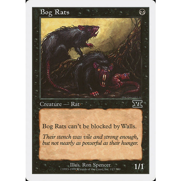 Magic: The Gathering Bog Rats (117) Moderately Played