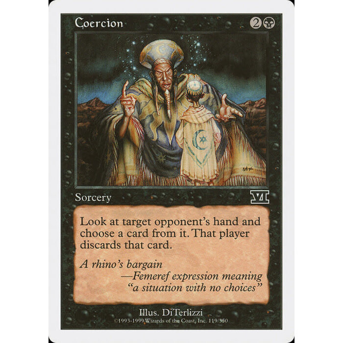 Magic: The Gathering Coercion (119) Heavily Played