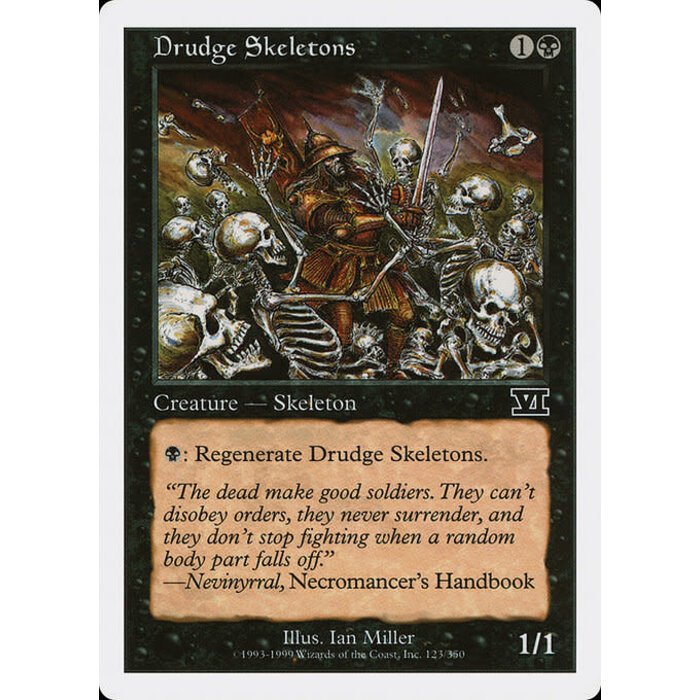 Magic: The Gathering Drudge Skeletons (123) Heavily Played