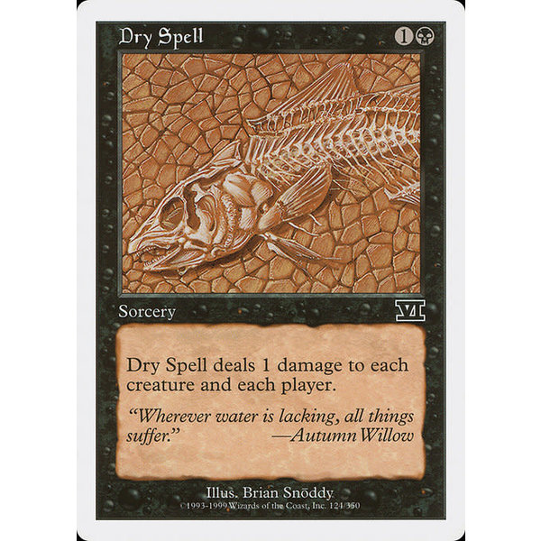 Magic: The Gathering Dry Spell (124) Moderately Played