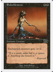 Magic: The Gathering Enfeeblement (125) Moderately Played