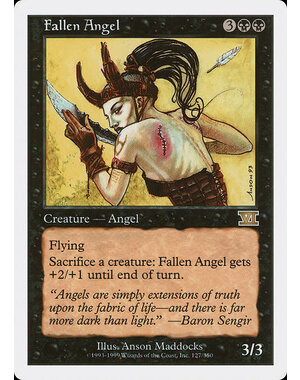 Magic: The Gathering Fallen Angel (127) Heavily Played