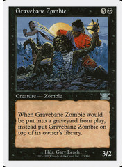 Magic: The Gathering Gravebane Zombie (133) Damaged