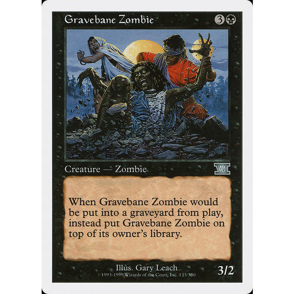 Magic: The Gathering Gravebane Zombie (133) Damaged