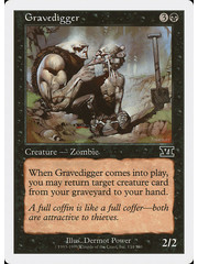 Magic: The Gathering Gravedigger (134) Moderately Played