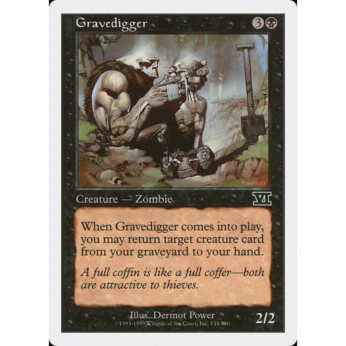Magic: The Gathering Gravedigger (134) Moderately Played