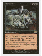 Magic: The Gathering Hecatomb (136) Heavily Played