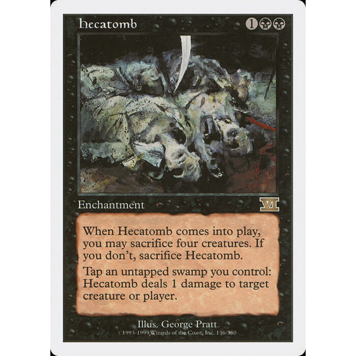 Magic: The Gathering Hecatomb (136) Heavily Played