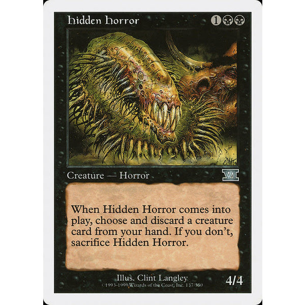 Magic: The Gathering Hidden Horror (137) Heavily Played