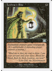 Magic: The Gathering Leshrac's Rite (141) Heavily Played