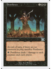Magic: The Gathering Pestilence (149) Moderately Played