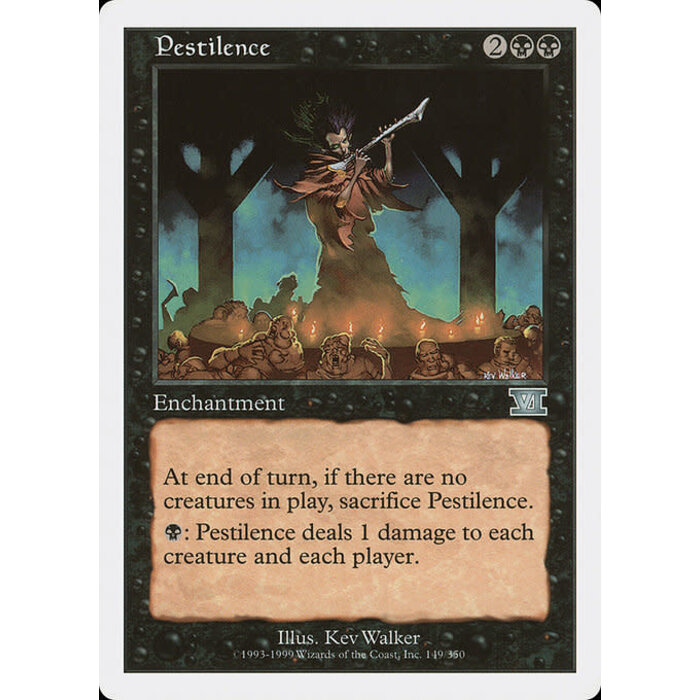 Magic: The Gathering Pestilence (149) Moderately Played