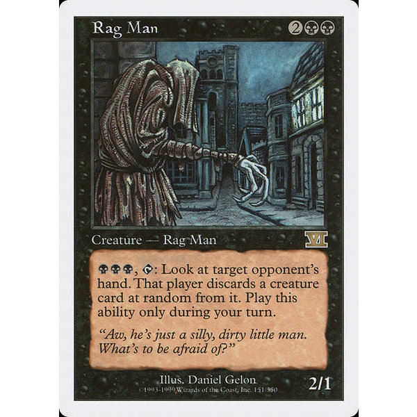 Magic: The Gathering Rag Man (151) Heavily Played