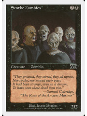 Magic: The Gathering Scathe Zombies (154) Moderately Played
