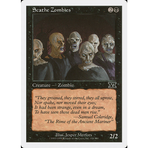 Magic: The Gathering Scathe Zombies (154) Moderately Played