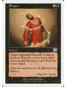 Magic: The Gathering Stupor (158) Moderately Played