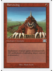 Magic: The Gathering Burrowing (170) Moderately Played