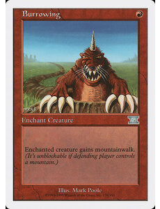 Magic: The Gathering Burrowing (170) Moderately Played