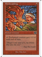 Magic: The Gathering Firebreathing (177) Moderately Played