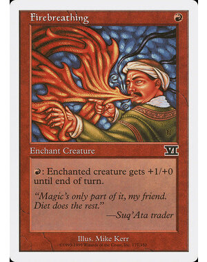 Magic: The Gathering Firebreathing (177) Moderately Played