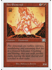 Magic: The Gathering Fire Elemental (176) Moderately Played