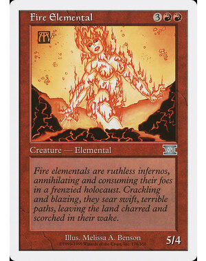 Magic: The Gathering Fire Elemental (176) Moderately Played