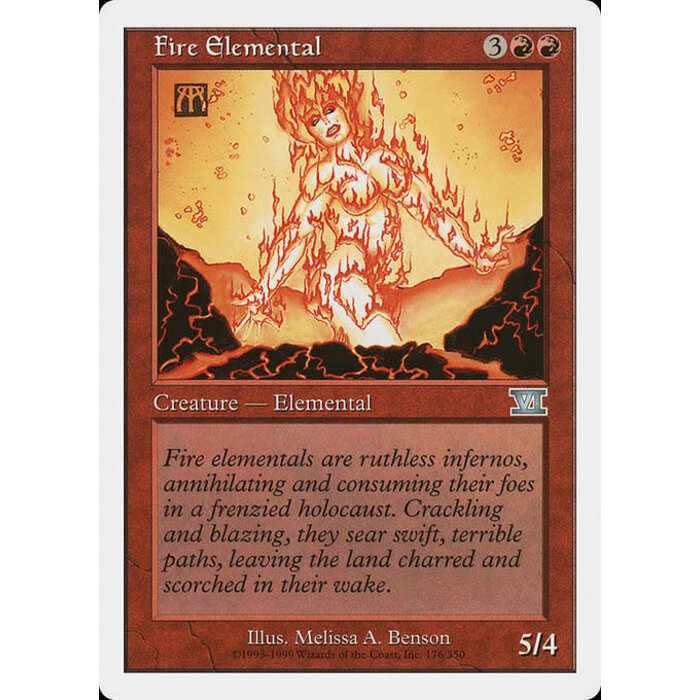 Magic: The Gathering Fire Elemental (176) Moderately Played