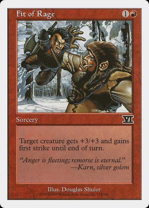 Magic: The Gathering Fit of Rage (178) Heavily Played - Kingslayer Games