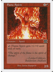 Magic: The Gathering Flame Spirit (179) Heavily Played