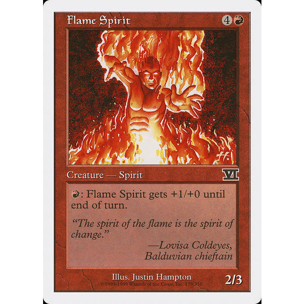 Magic: The Gathering Flame Spirit (179) Heavily Played