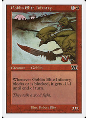 Magic: The Gathering Goblin Elite Infantry (183) Moderately Played