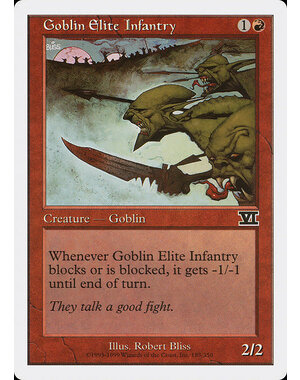 Magic: The Gathering Goblin Elite Infantry (183) Moderately Played