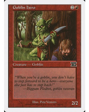 Magic: The Gathering Goblin Hero (184) Heavily Played