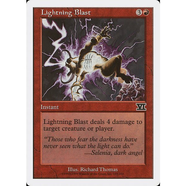 Magic: The Gathering Lightning Blast (193) Moderately Played