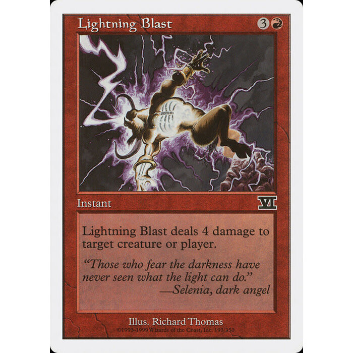 Magic: The Gathering Lightning Blast (193) Moderately Played