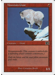 Magic: The Gathering Mountain Goat (195) Moderately Played