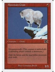 Magic: The Gathering Mountain Goat (195) Moderately Played