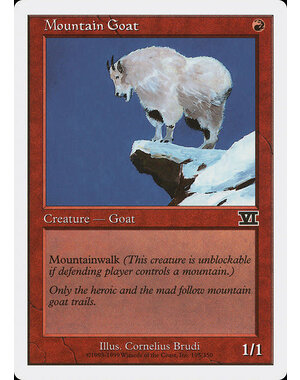 Magic: The Gathering Mountain Goat (195) Moderately Played