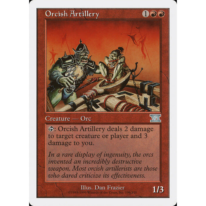 Magic: The Gathering Orcish Artillery (196) Moderately Played