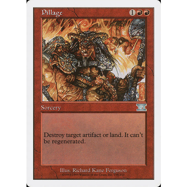 Magic: The Gathering Pillage (198) Moderately Played