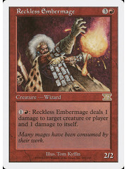 Magic: The Gathering Reckless Embermage (201) Heavily Played